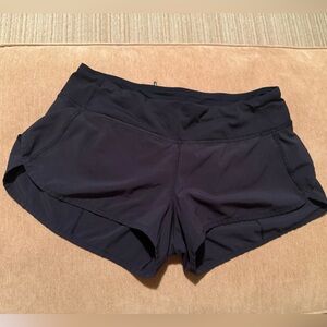 lululemon black running shorts